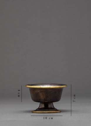 Copper Bowls Oxidized with Antique Finish | Seven Offering Bowls | Ritual Objects