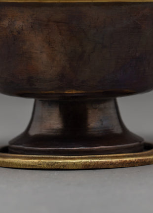 Copper Bowls Oxidized with Antique Finish | Seven Offering Bowls | Ritual Objects