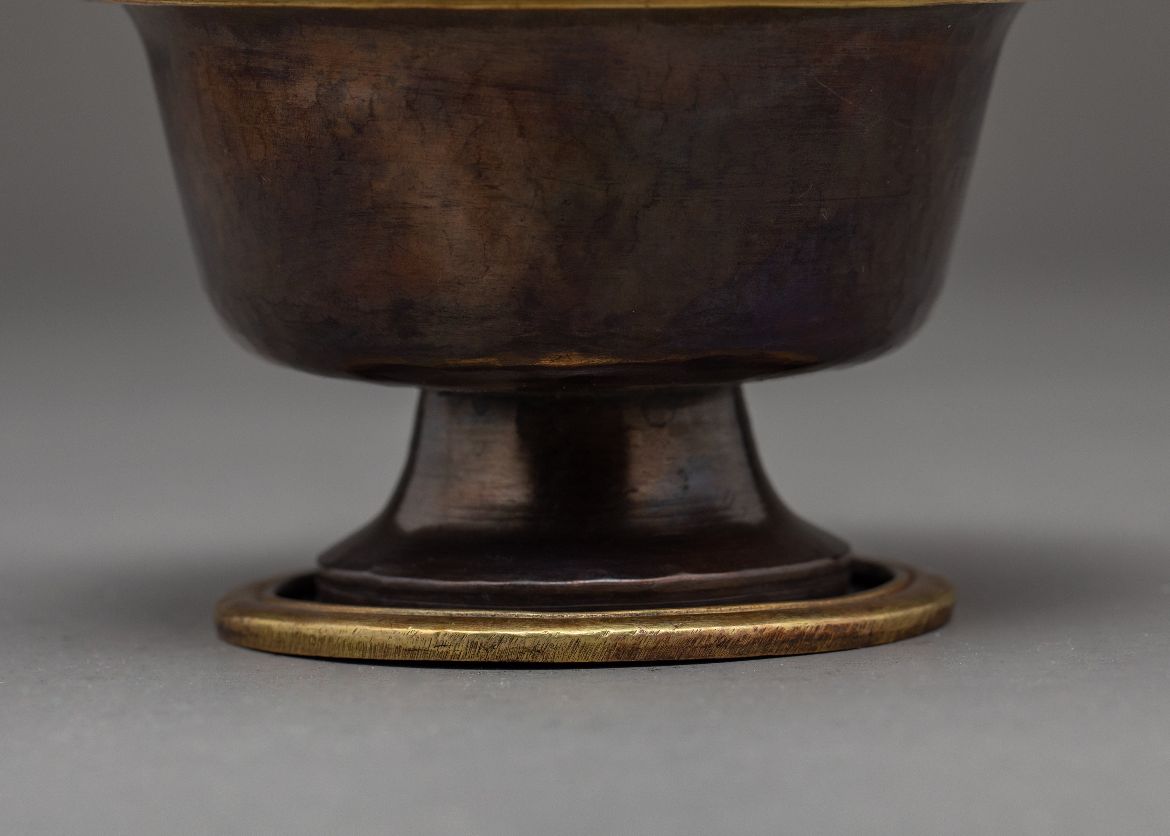 Copper Bowls Oxidized with Antique Finish | Seven Offering Bowls | Ritual Objects