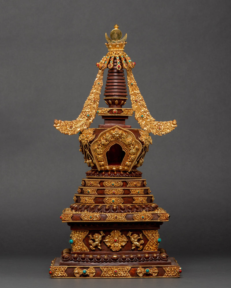 Gold-Plated Buddhist Stupa