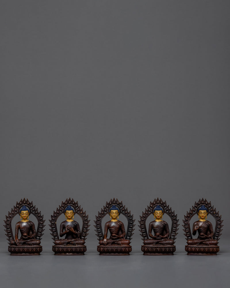 Five Wisdom Buddhas | Vairochana | Akshobhya | Ratnasambhava | Amitabha | Amogasiddhi