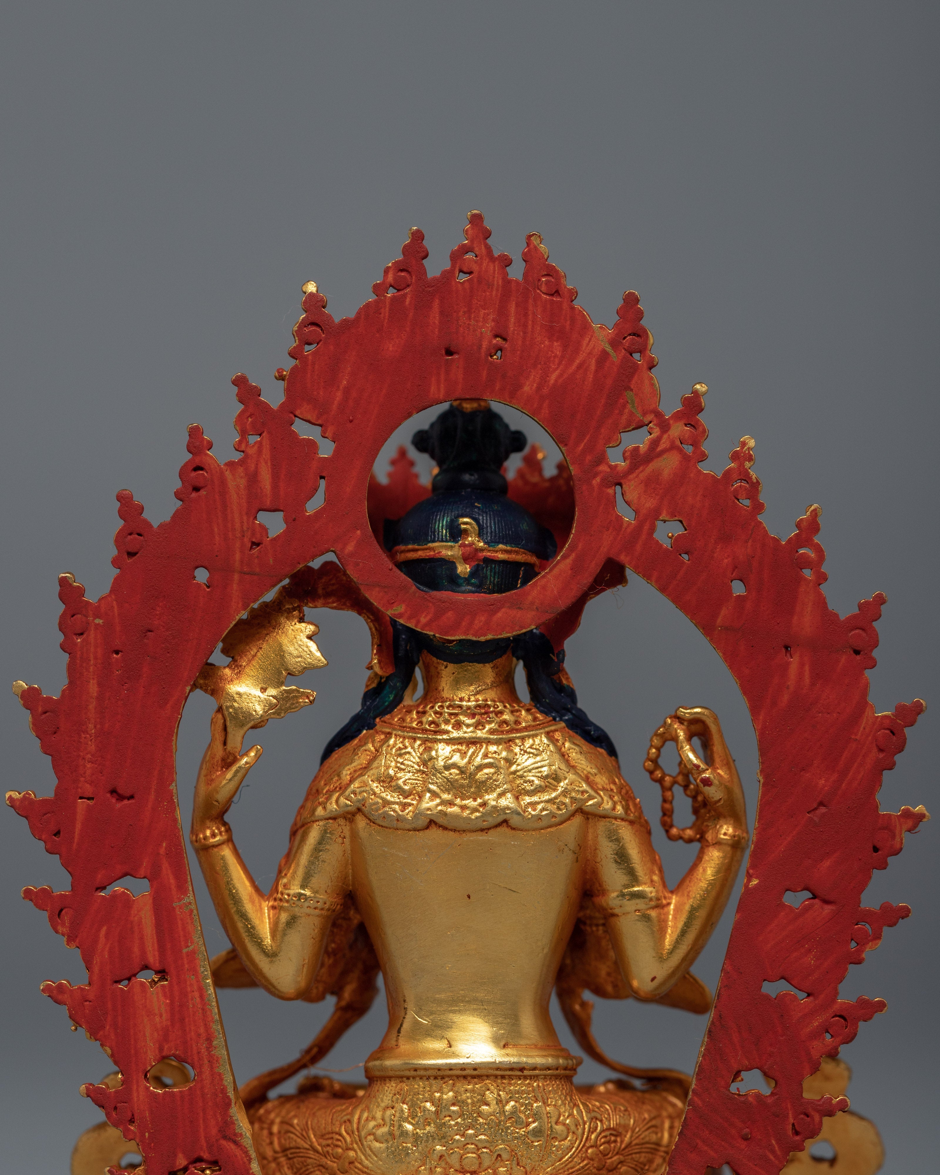 Miniature Chenrezig Sculpture | Himalayan Art Work