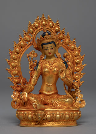 Mini Green Tara Sculpture