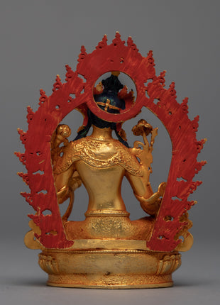 Mini Green Tara Sculpture | Buddhist Deity