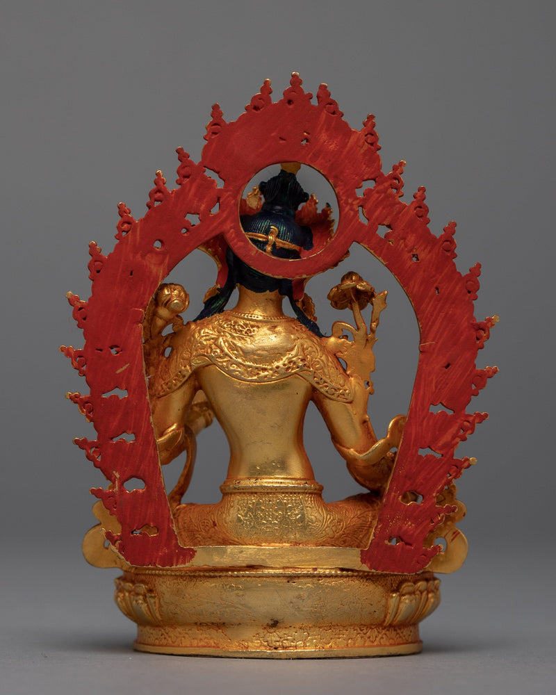 Mini Green Tara Sculpture | Buddhist Deity