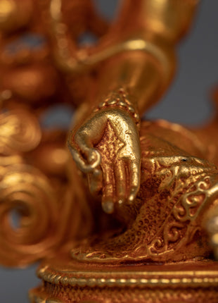 Mini Green Tara Sculpture | Buddhist Deity