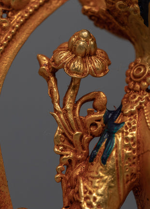 Mini Green Tara Sculpture | Buddhist Deity