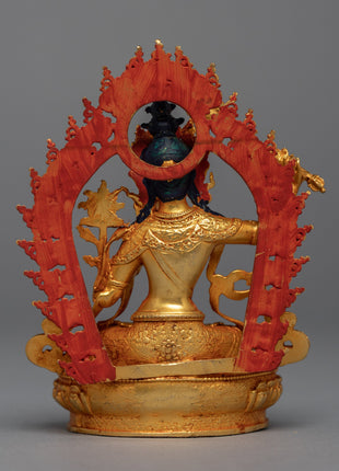 Mini Manjushri Sculpture | Bodhisattva Wisdom Deity
