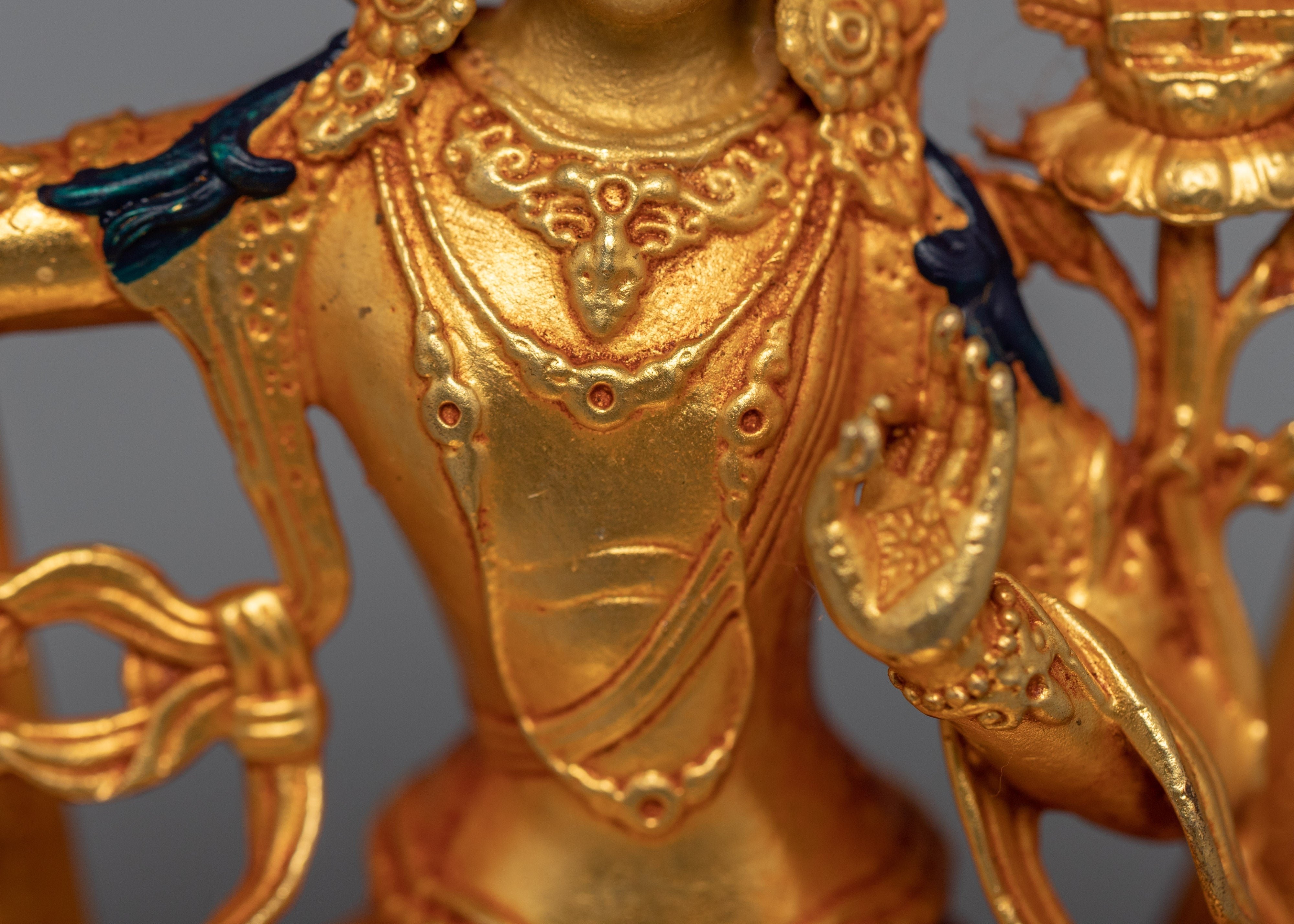 Mini Manjushri Sculpture | Bodhisattva Wisdom Deity