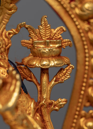 Mini Manjushri Sculpture | Bodhisattva Wisdom Deity