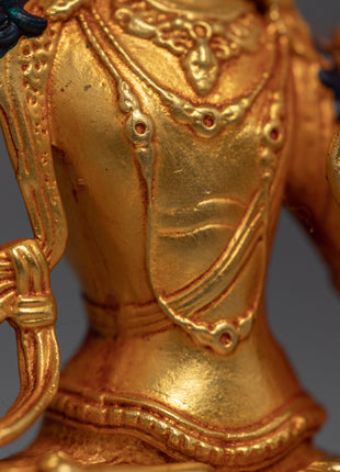 Mini Manjushri Sculpture | Bodhisattva Wisdom Deity