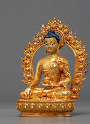 Buddha Shakyamuni Sculpture | Traditional Himalayan Buddhist Artworks