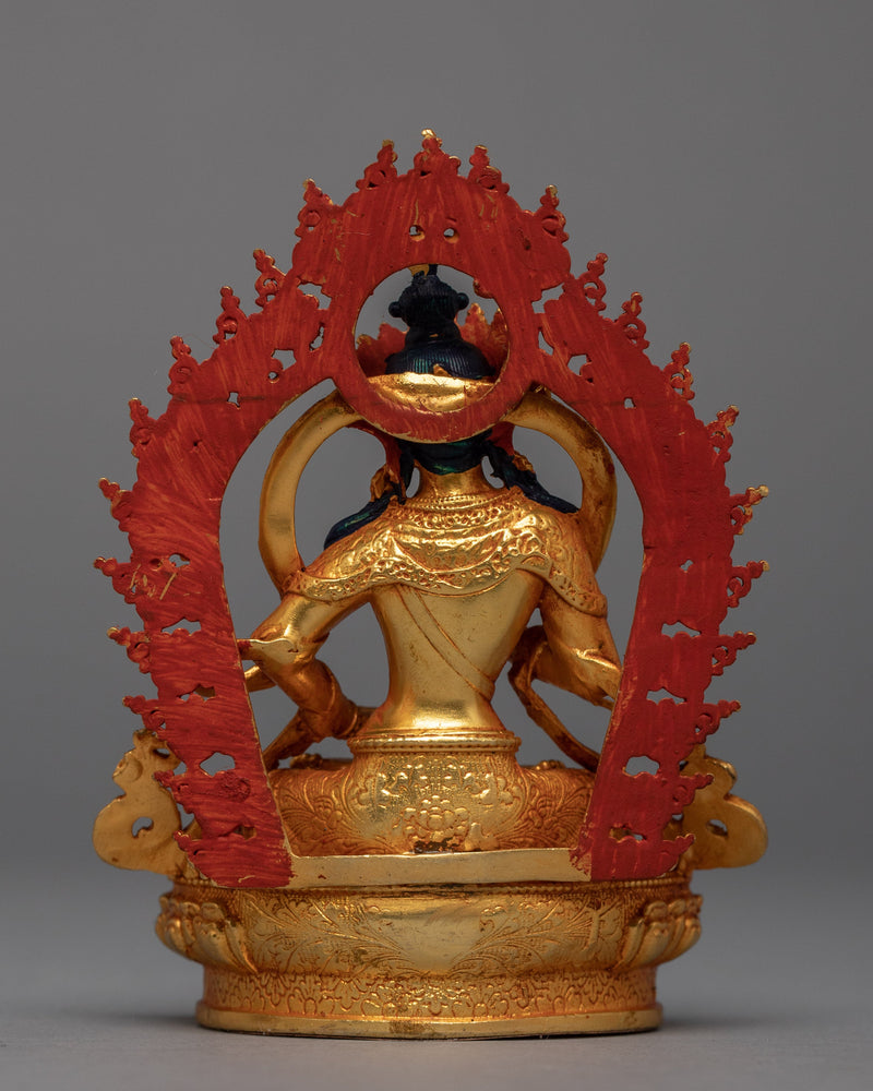 Vajrasattva Mini Sculpture | Traditional Dorje Sempa Art