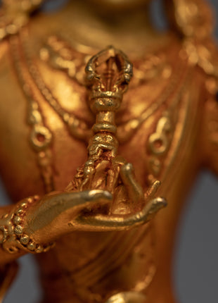 Vajrasattva Mini Sculpture | Traditional Dorje Sempa Art