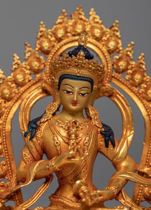 Vajrasattva Mini Sculpture | Traditional Dorje Sempa Art
