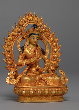 Vajrasattva Mini Sculpture | Traditional Dorje Sempa Art