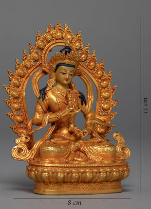 Vajrasattva Mini Sculpture | Traditional Dorje Sempa Art
