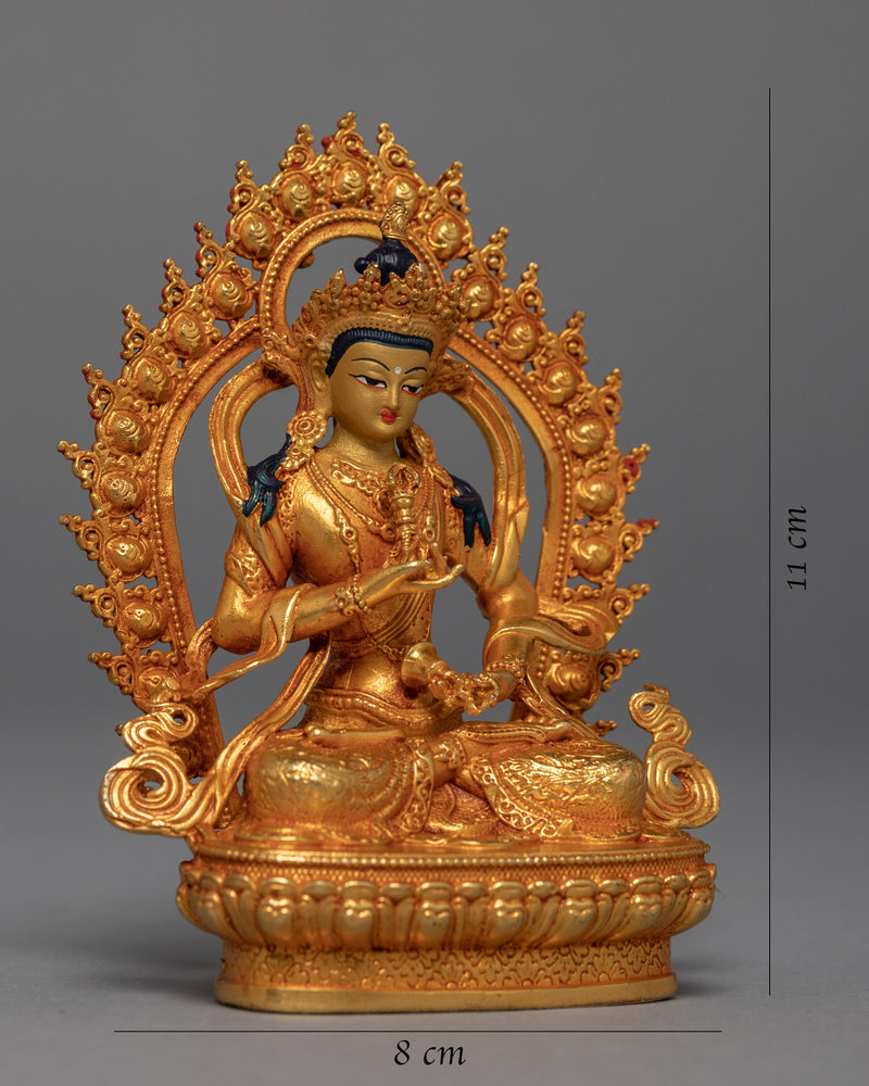 Vajrasattva Mini Sculpture | Traditional Dorje Sempa Art