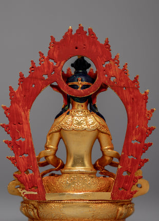 Mini Amitayus Sculpture | Himalayan Buddhist Art