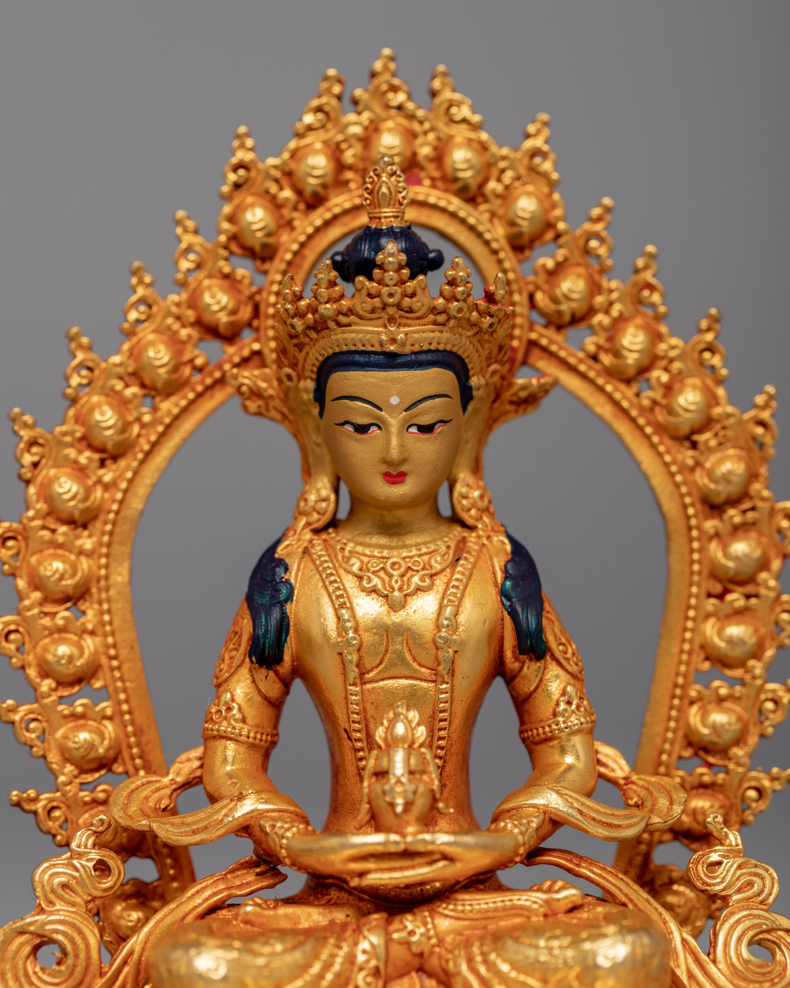 Mini Amitayus Sculpture | Himalayan Buddhist Art