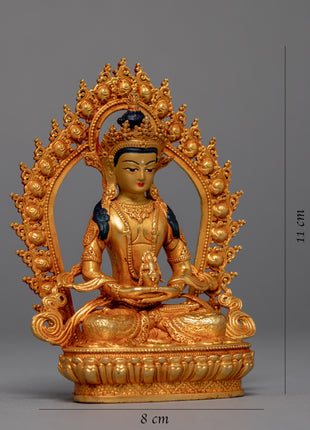 Mini Amitayus Sculpture | Himalayan Buddhist Art