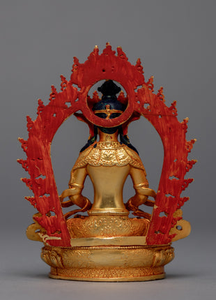 Mini Amitayus Sculpture | Himalayan Buddhist Art