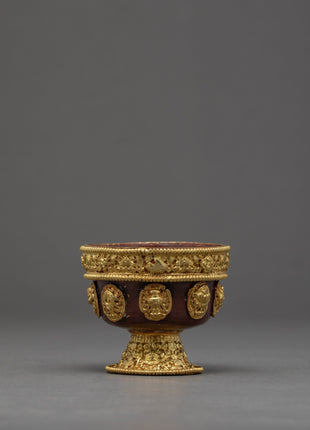 Ting Water Bowl | Set Of Seven Offering Cups | Buddhist Decorations