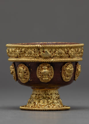 Ting Water Bowl | Set Of Seven Offering Cups | Buddhist Decorations