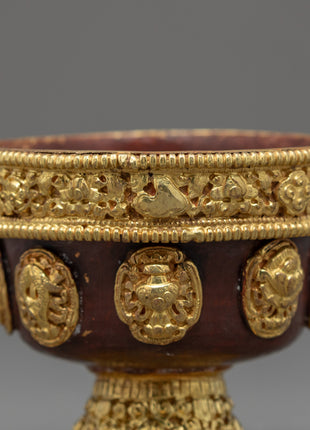 Ting Water Bowl | Set Of Seven Offering Cups | Buddhist Decorations