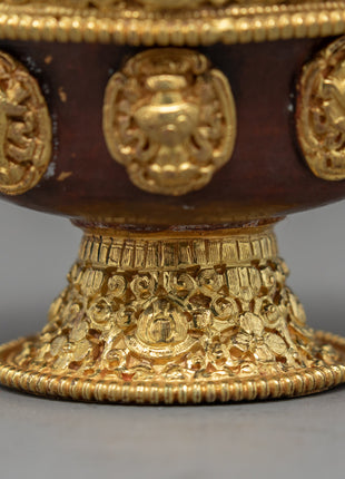 Ting Water Bowl | Set Of Seven Offering Cups | Buddhist Decorations