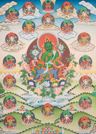 21 Tara Thangka | Religious Buddhist Art | Wall Decors