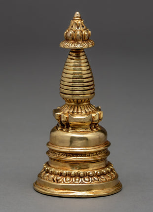 Handmade Gold Plated Stupa