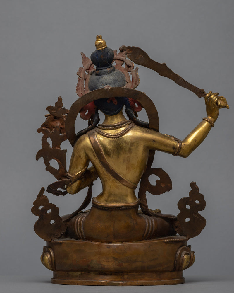 Bodhisattva Manjushri Sculpture | Himalayan Sculpture of Bodhisattva of Wisdom