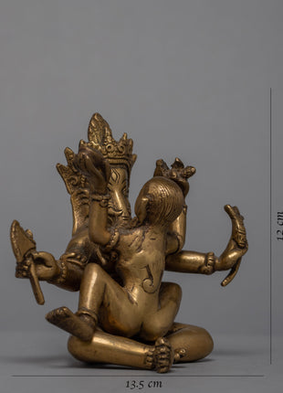 Sacred Ganesh Consort Sculpture | Seek Their Divine Guidance and Blessings