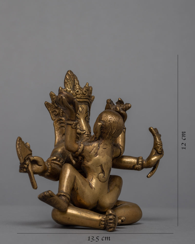 Sacred Ganesh Consort Sculpture | Seek Their Divine Guidance and Blessings