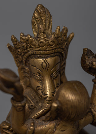 Sacred Ganesh Consort Sculpture | Seek Their Divine Guidance and Blessings
