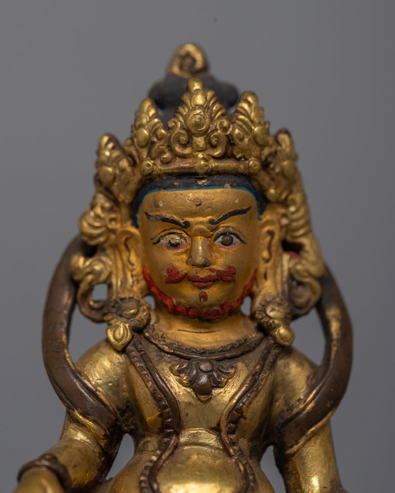 24k Gold Gilded Dzambhala Statue | Radiate Prosperity and Positive Energies