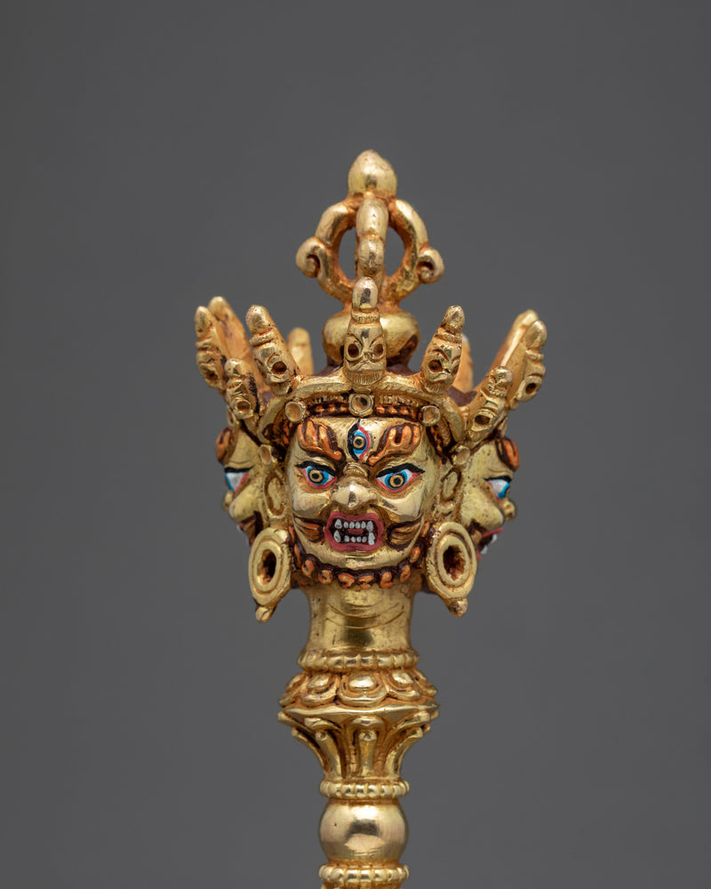 Handcrafted Phurba | Buddhist Ritual Item | Tibetan Altar Kit