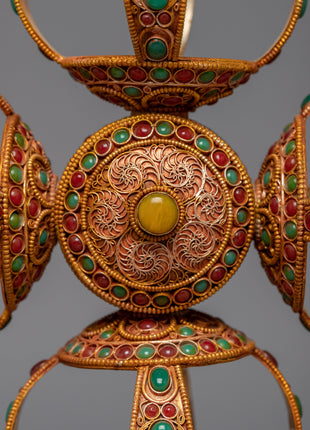 Stand vajra Filigree Inlay | Handmade Thunderbolt from Nepal