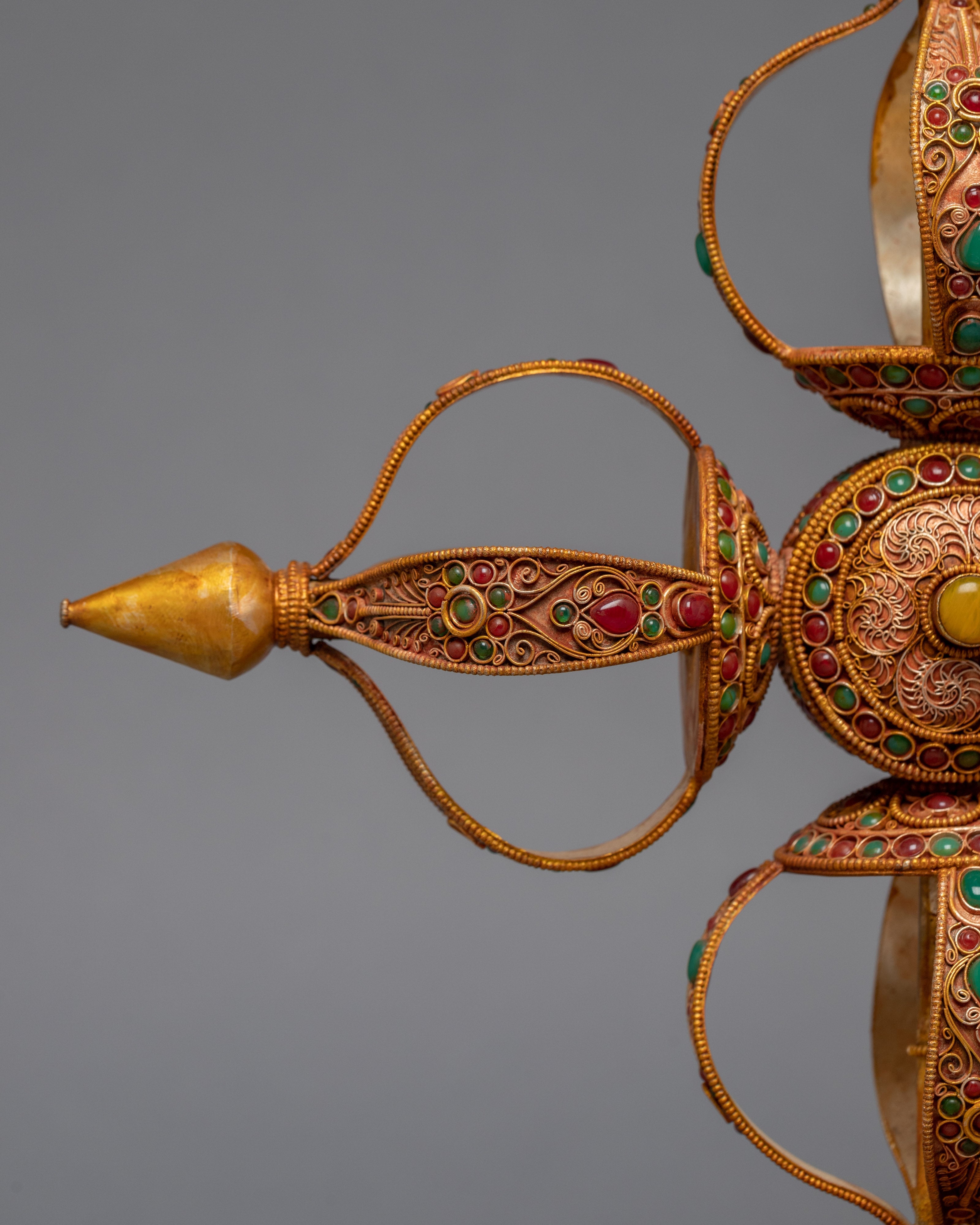 Stand vajra Filigree Inlay | Handmade Thunderbolt from Nepal