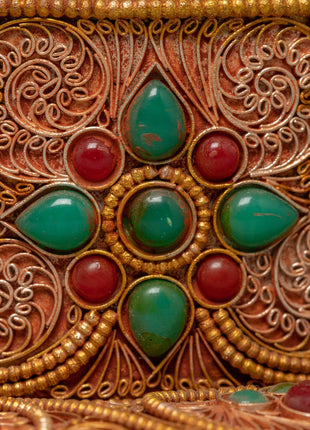 Stand vajra Filigree Inlay | Handmade Thunderbolt from Nepal