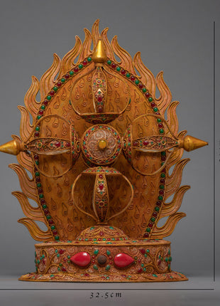 Stand vajra Filigree Inlay | Handmade Thunderbolt from Nepal
