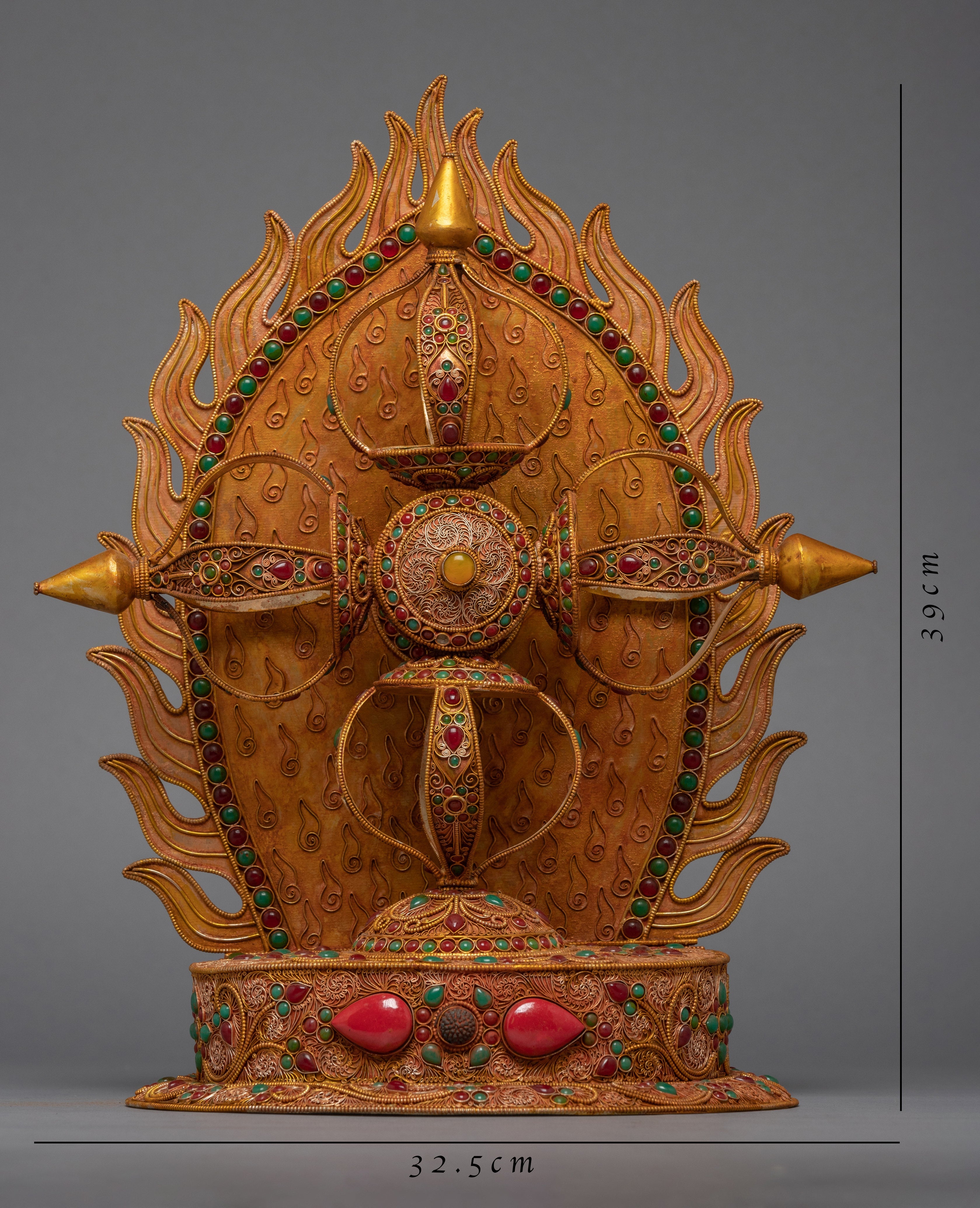 Stand vajra Filigree Inlay | Handmade Thunderbolt from Nepal