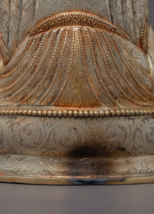 Seated Padmasambhava Guru Rinpoche Statue | Gold Gilded Himalayan Buddhist Art