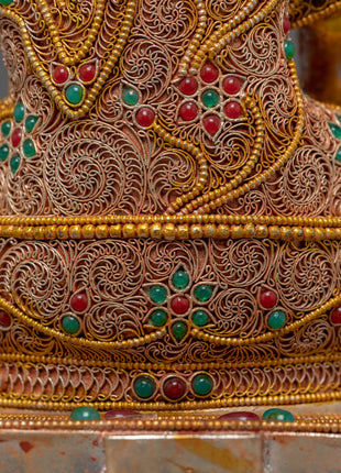 24K Gold Plated Shakyamuni Buddha Statue | Himalayan Art