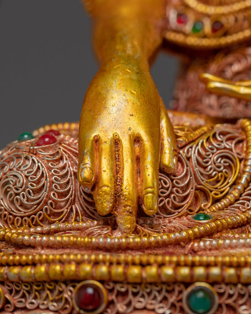 24K Gold Plated Shakyamuni Buddha Statue | Himalayan Art
