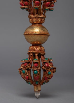 Buddhism Vajra | 24K Gold Plated Himlayan Artwork