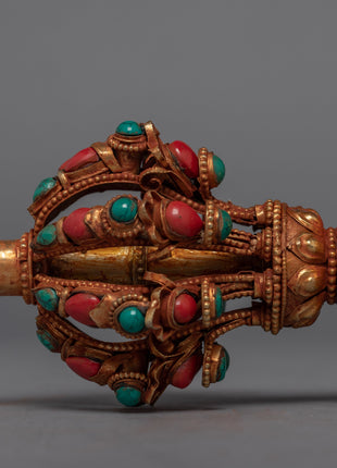 Buddhism Vajra | 24K Gold Plated Himlayan Artwork