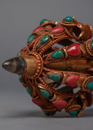 Buddhism Vajra | 24K Gold Plated Himlayan Artwork