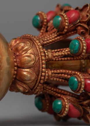Buddhism Vajra | 24K Gold Plated Himlayan Artwork